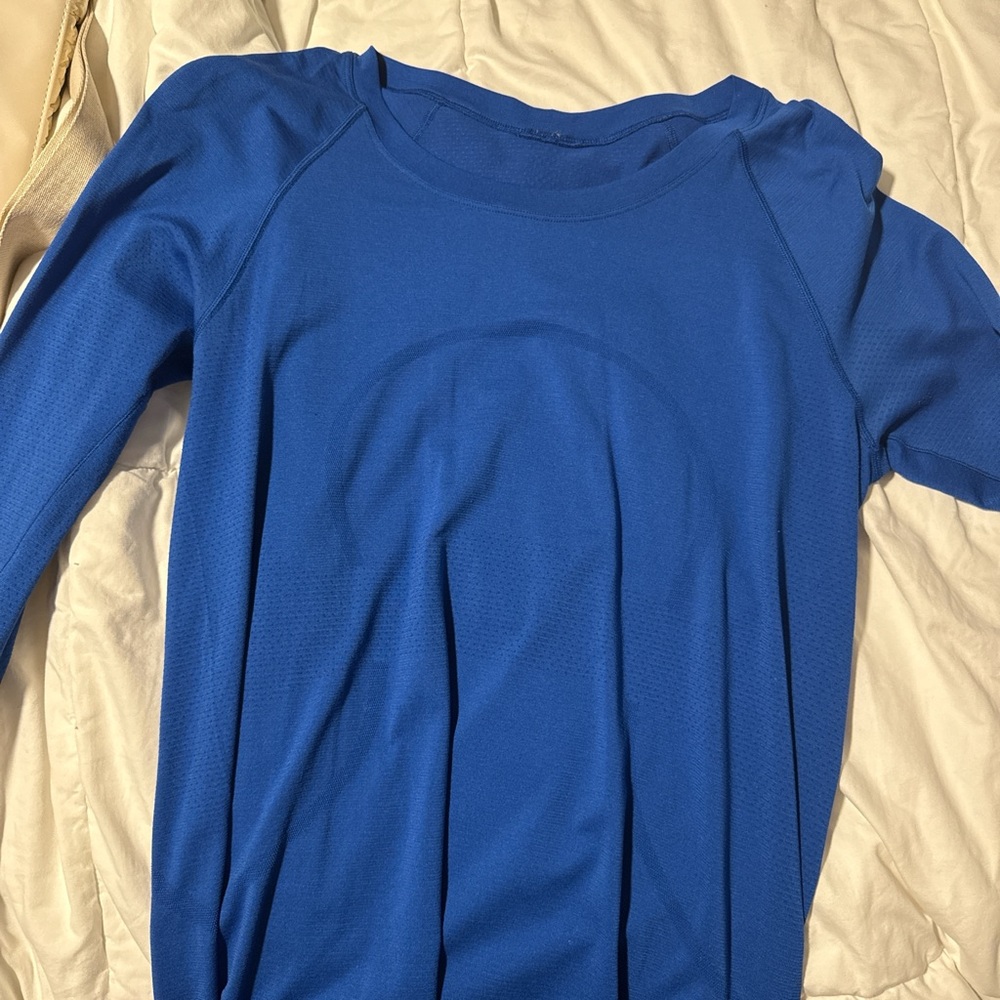 lululemon athletica Blue Long Sleeve Tee